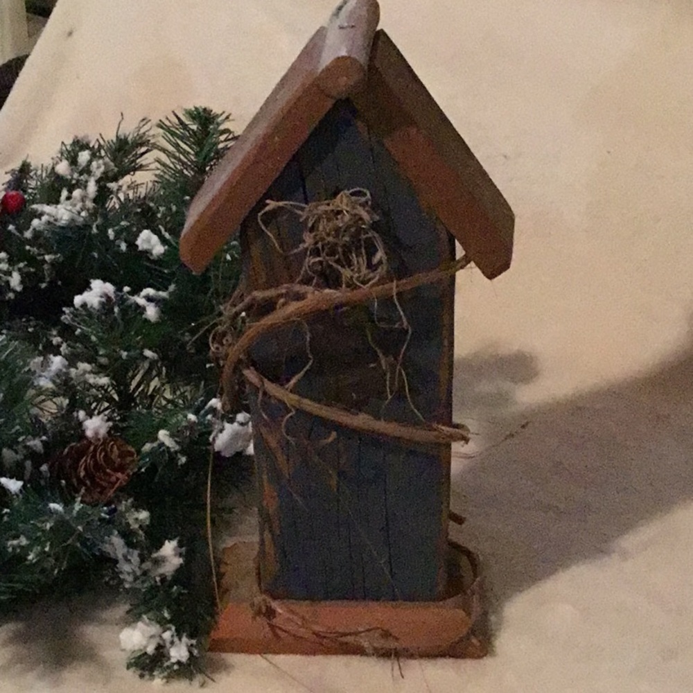 Rustic Decor‎ Farmhouse Handmade Birdhouse 11” x 5”